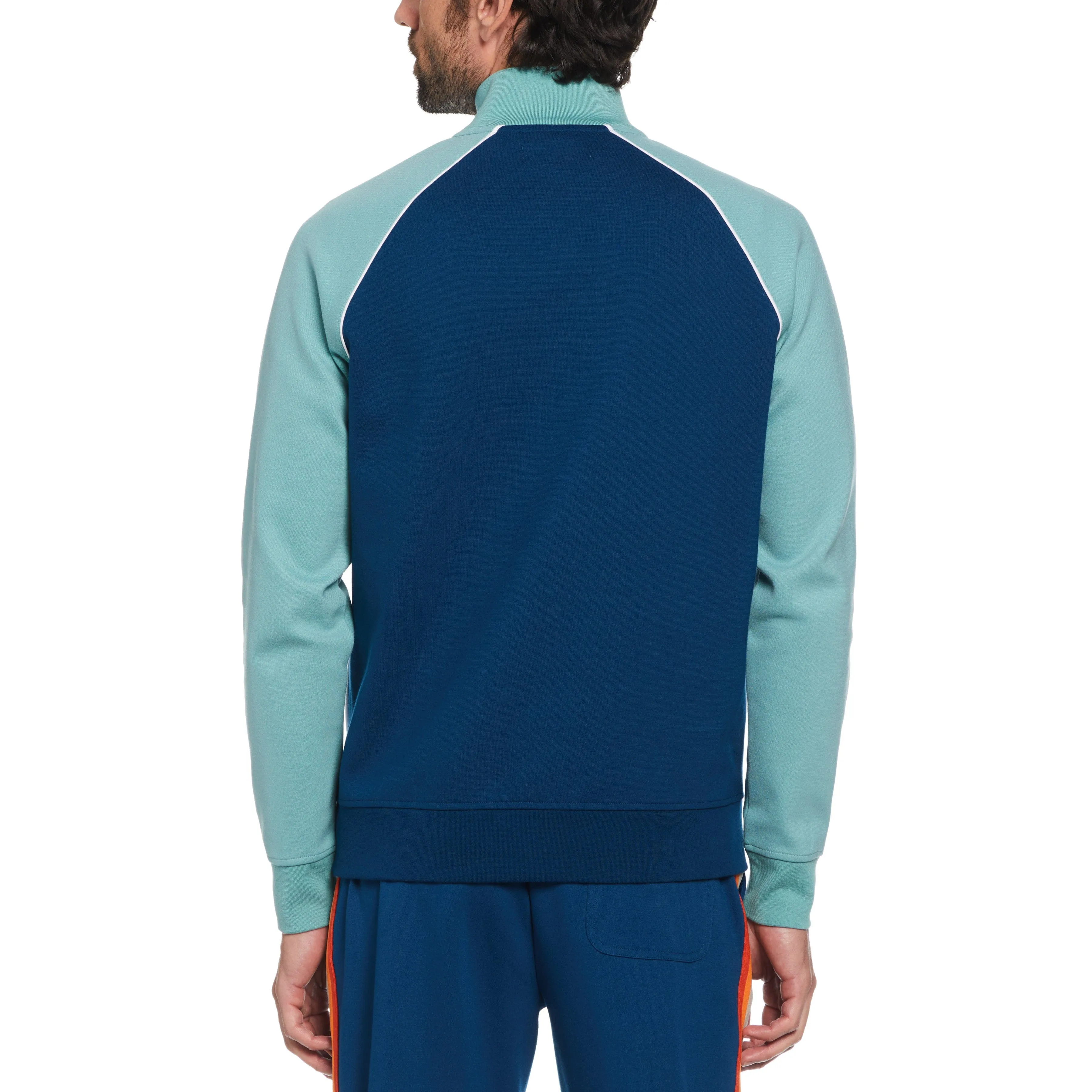 1/4 Zip Color Block Stripe Shirt