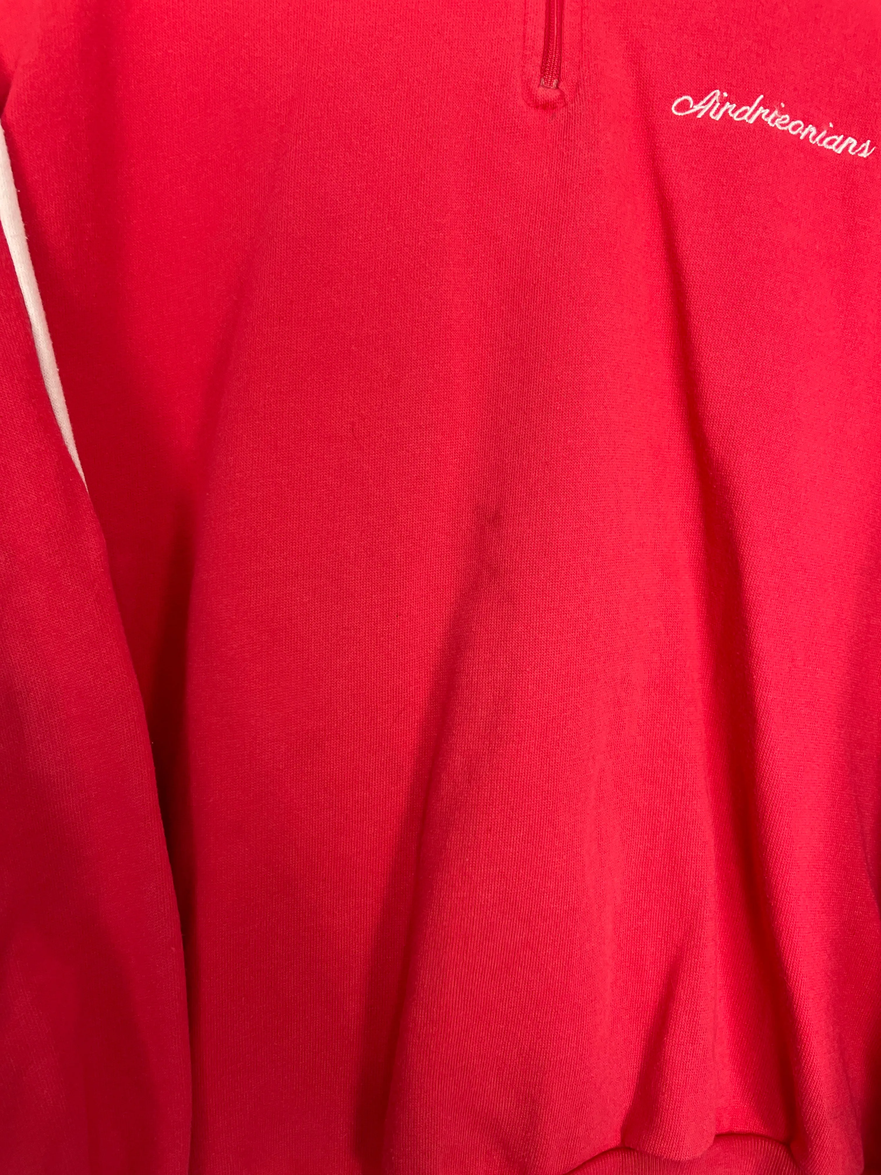 1990/91 AIRDRIEONIANS 1/4 ZIP JUMPER (M) RIBERO