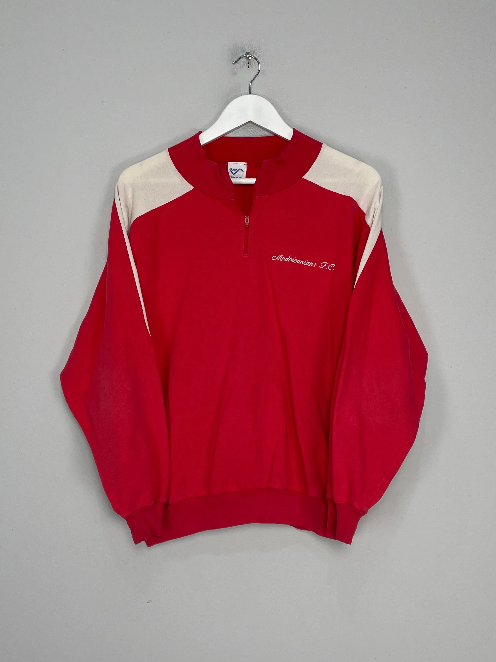 1990/91 AIRDRIEONIANS 1/4 ZIP JUMPER (M) RIBERO
