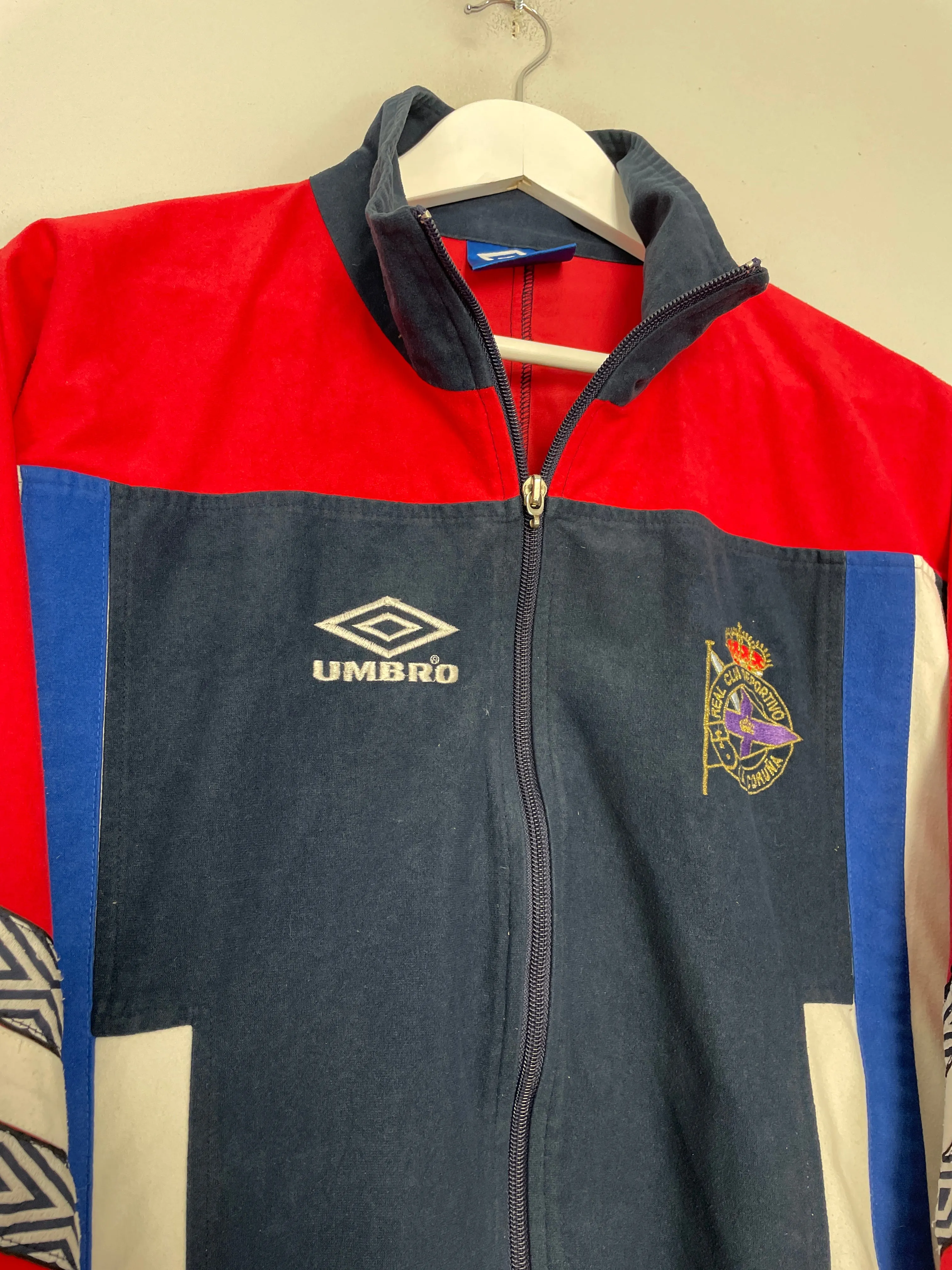 1994/96 DEPORTIVO LA CORUNA TRACK JACKET (M) UMBRO