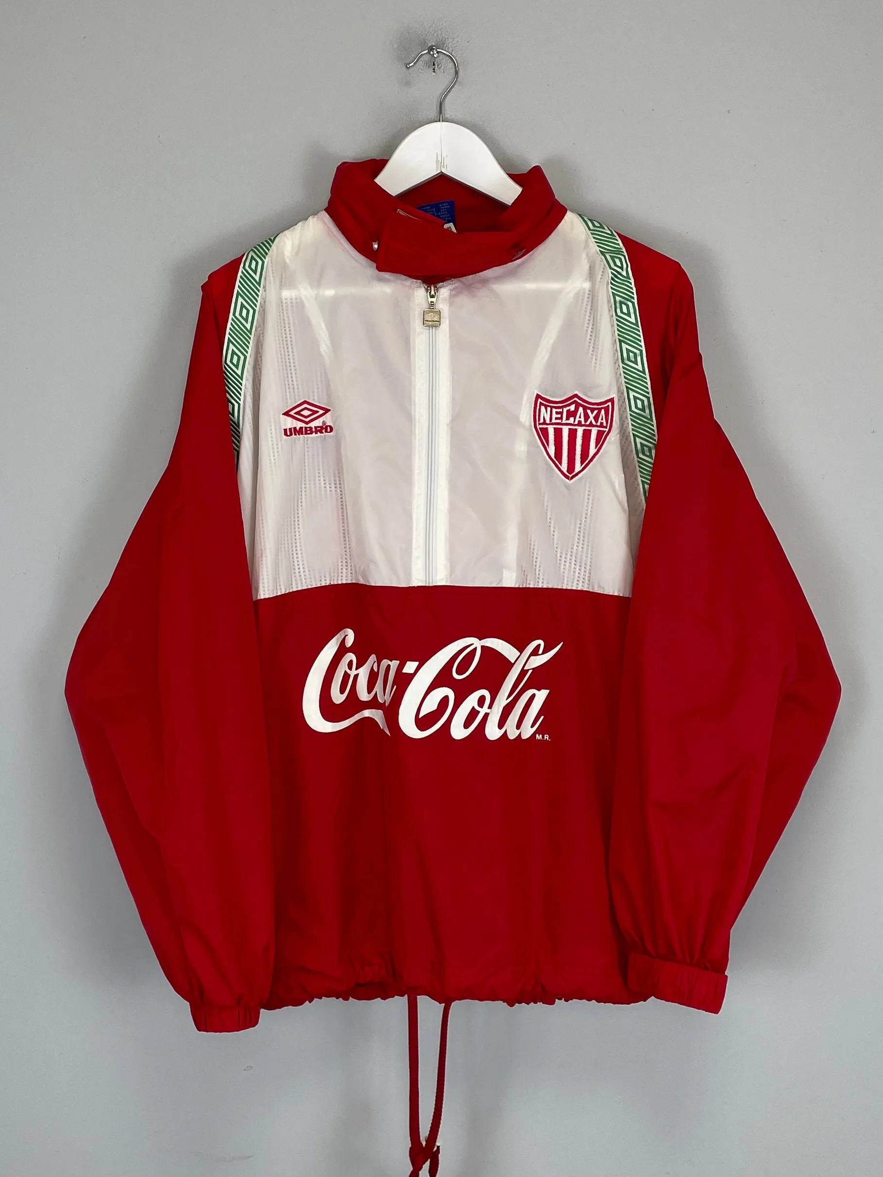 1995/96 NECAXA 1/2 ZIP JACKET (L) UMBRO