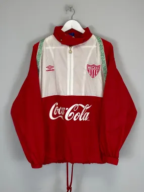 1995/96 NECAXA 1/2 ZIP JACKET (L) UMBRO