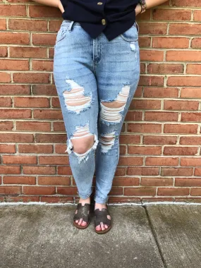#A112 Stop and Stare Judy Blue High Waisted Jeans