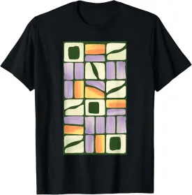 Abstract Art Geometric Pattern Color Block T-Shirt