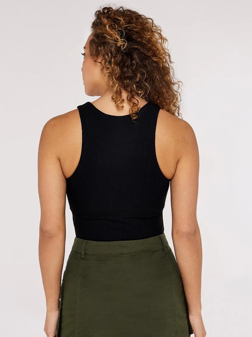 Apricot Ribbed Bodysuit