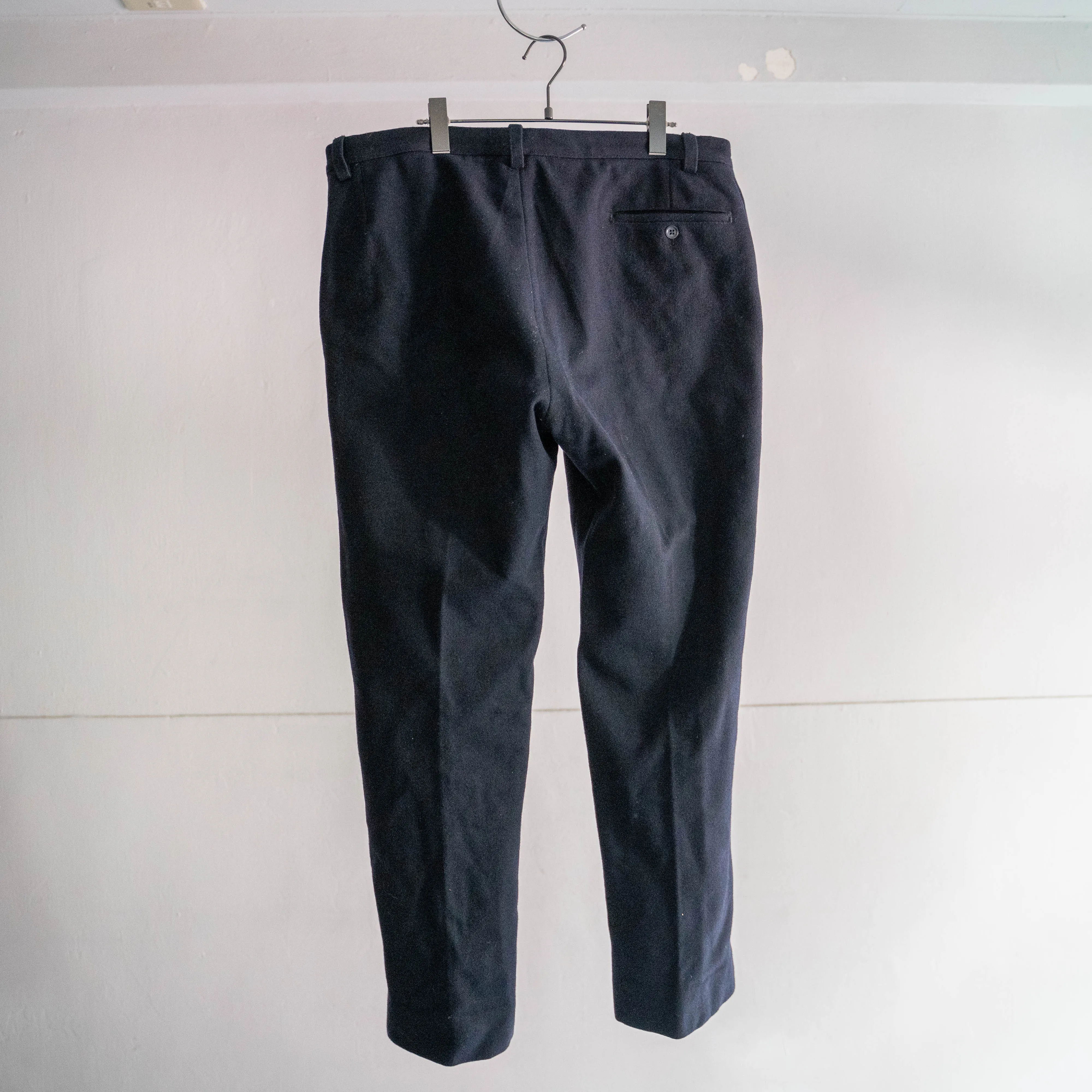 around 1960s France navy wool pants