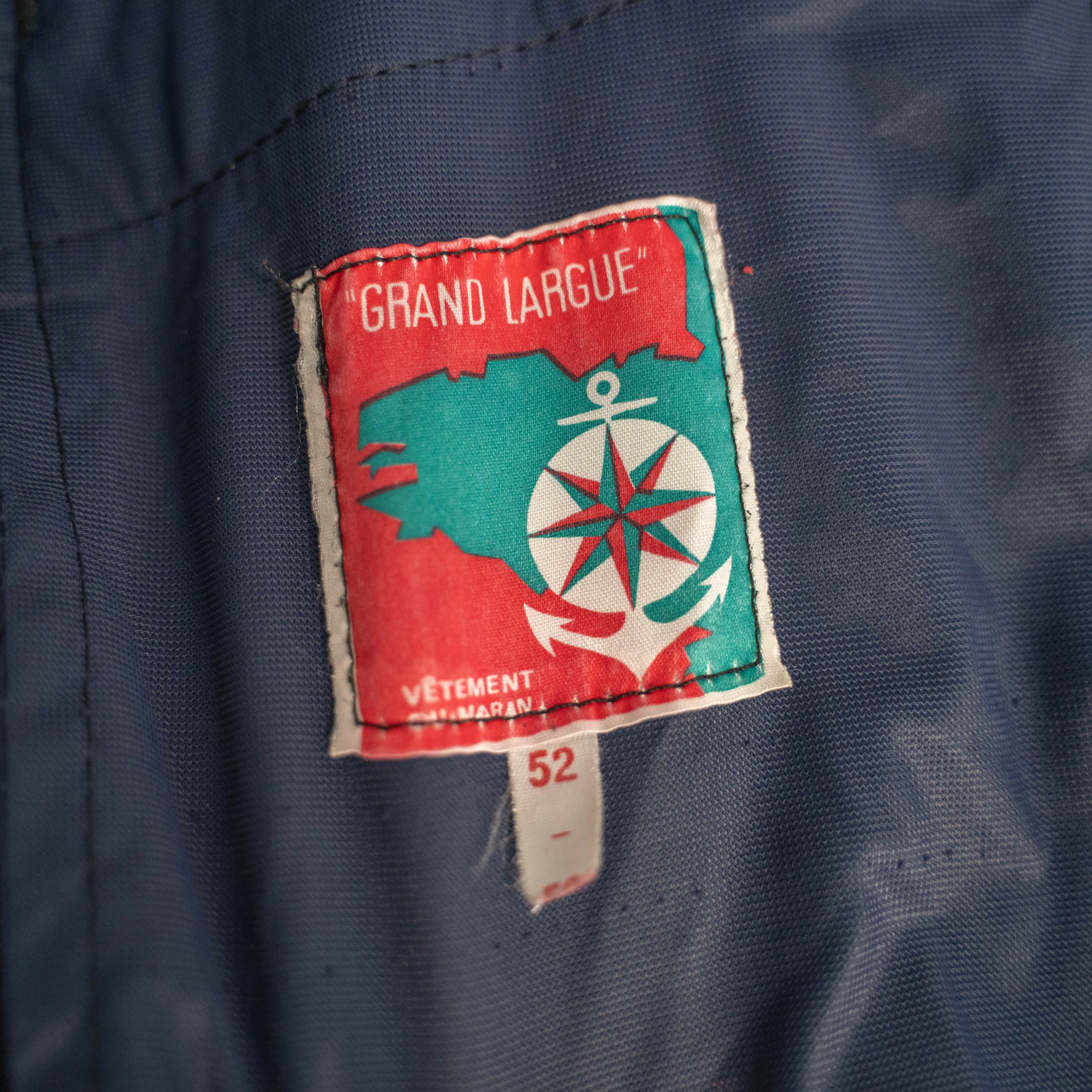 around 1960s France navy wool pants