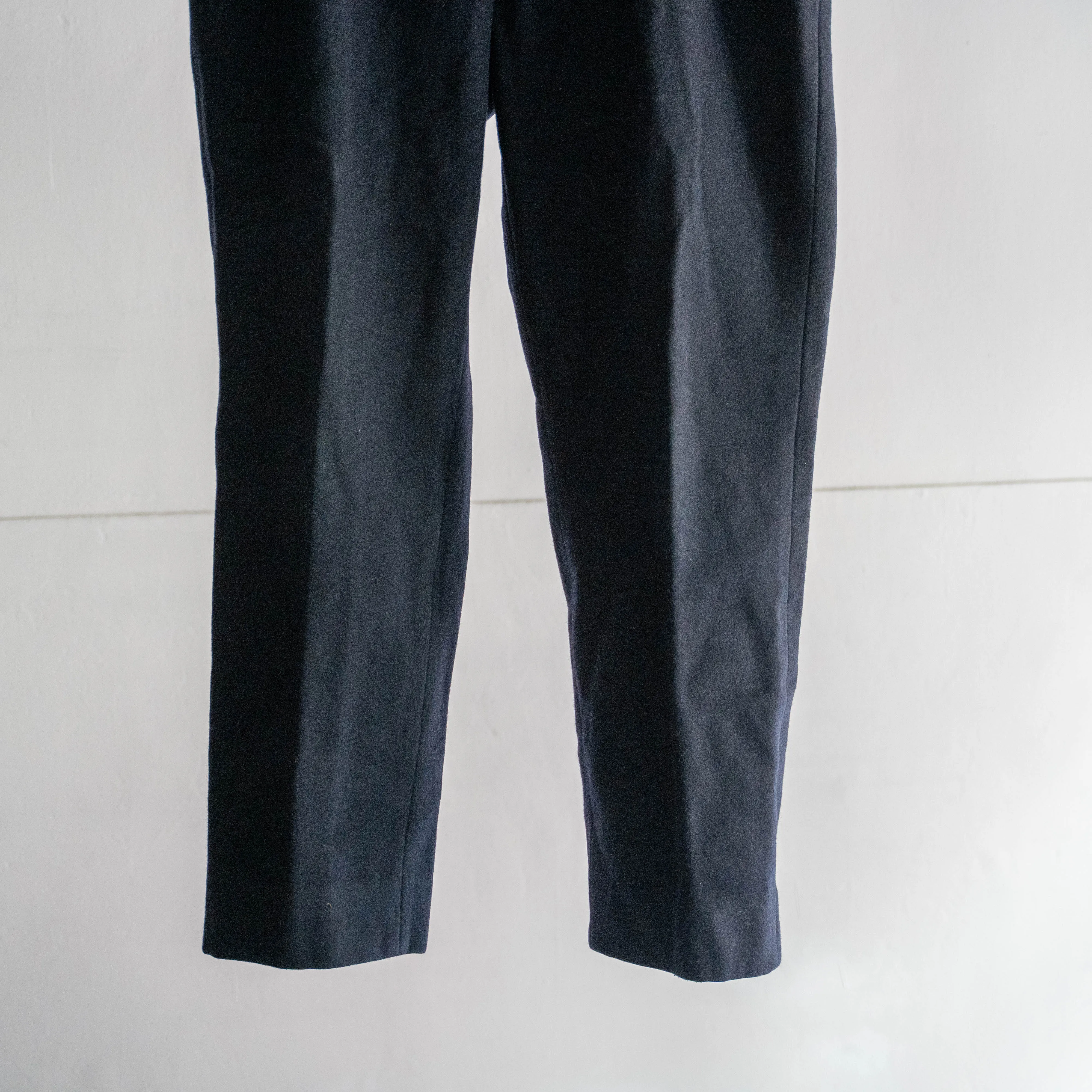 around 1960s France navy wool pants