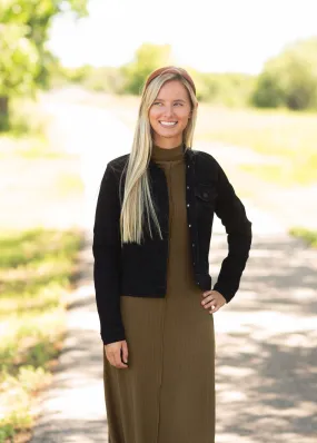 Black Amelia Jacket - FINAL SALE
