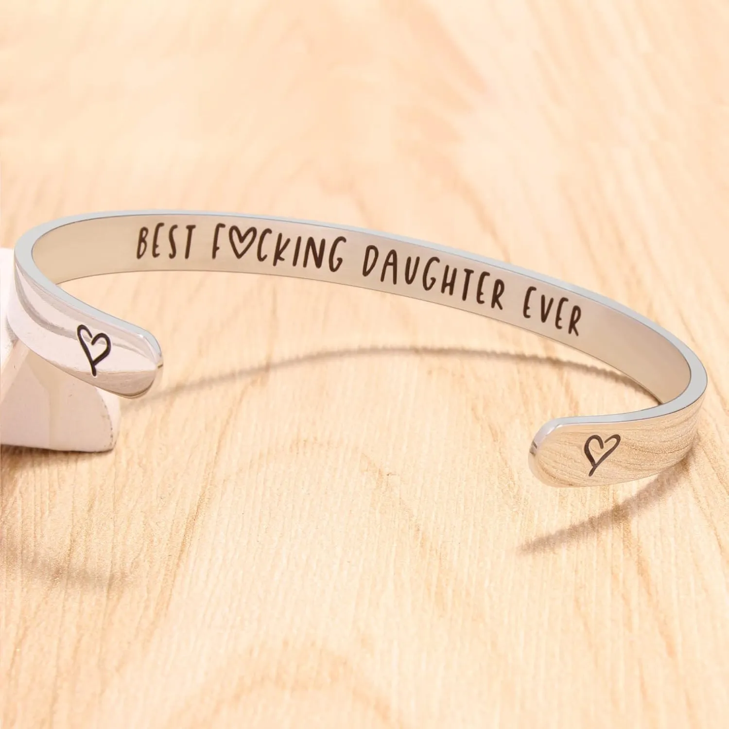 Btysun Inspirational Cuff Bracelet Bangle for Women Teen Girls - Birthday Jewelry Quotes - Friend Gift for Her Mom