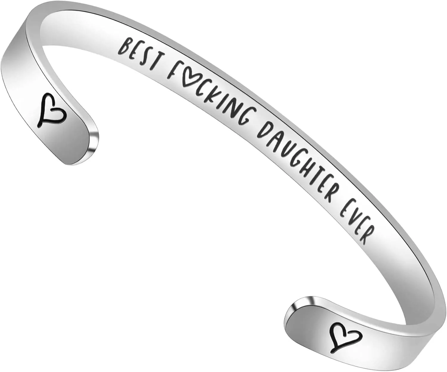 Btysun Inspirational Cuff Bracelet Bangle for Women Teen Girls - Birthday Jewelry Quotes - Friend Gift for Her Mom