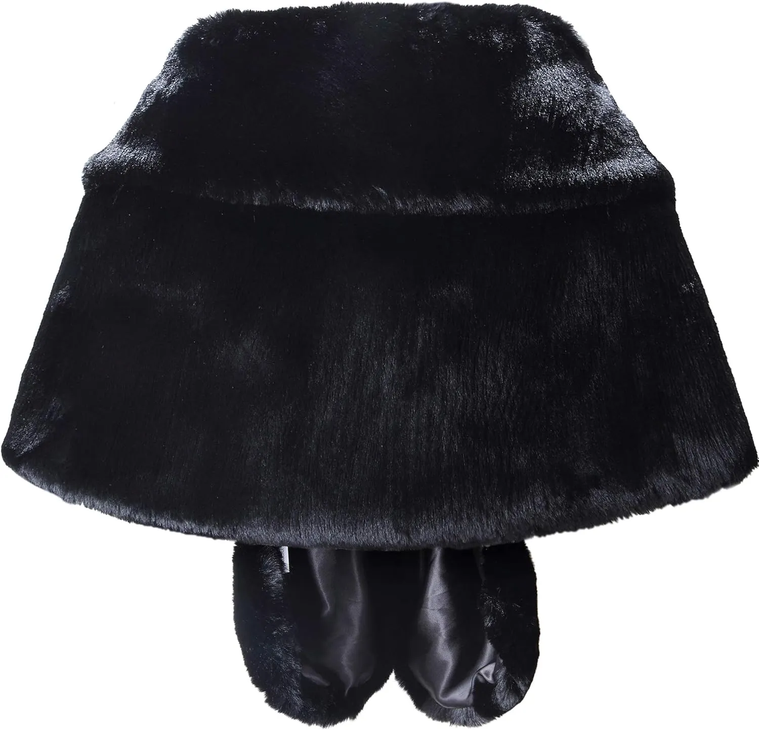 Caracilia Faux Fur Shawl Wrap Stole Shrug Winter Bridal Wedding Cover Up