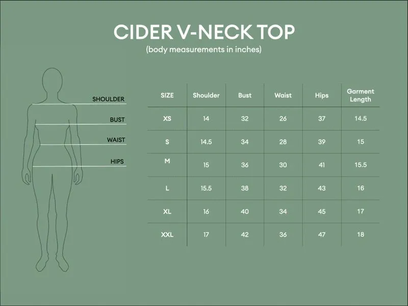 Cider V Neck Top - Yellow