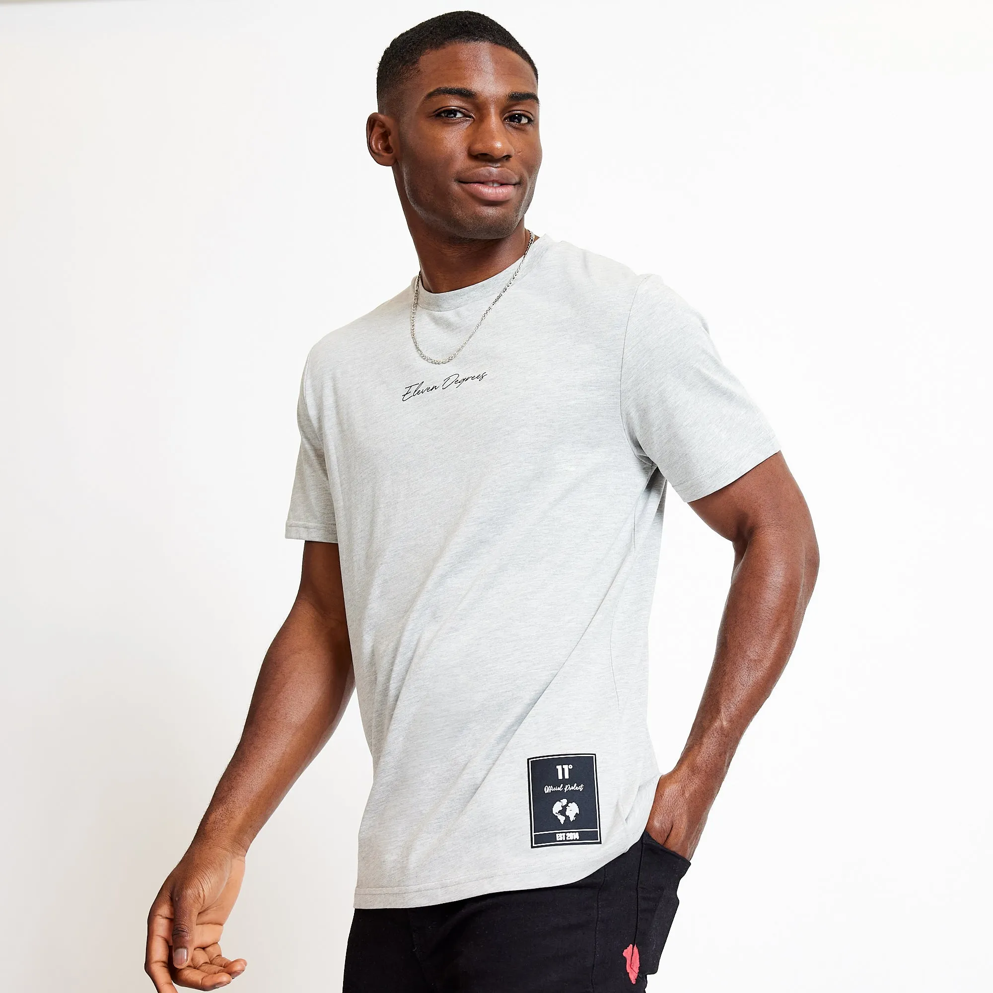 City Map Graphic T-Shirt - Grey Marl
