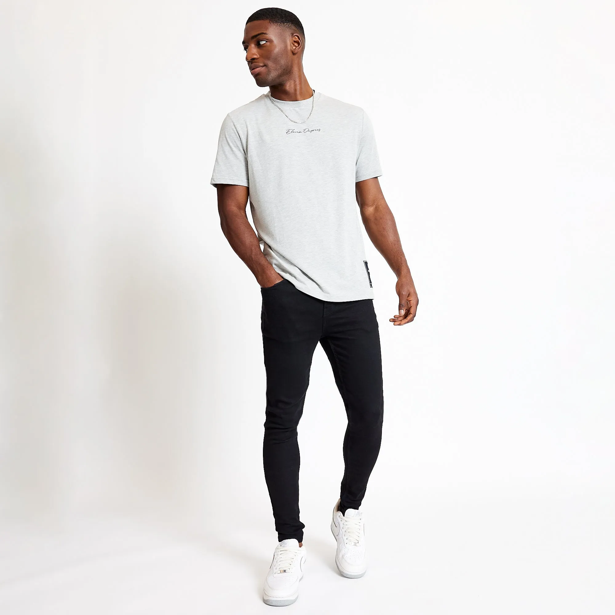 City Map Graphic T-Shirt - Grey Marl