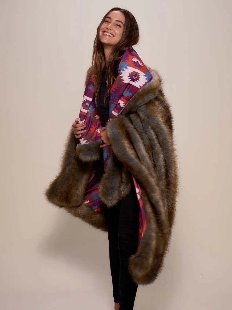 Collector Edition Honey Bear Faux Fur Throw