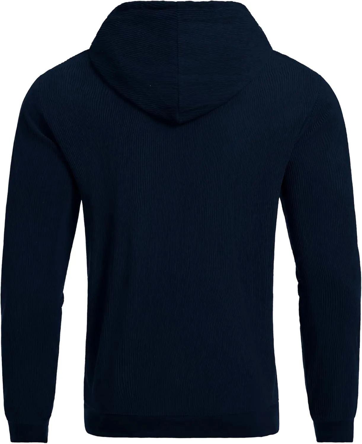 COOFANDY Mens Hooded Sweatshirt Long Sleeve Casual Corduroy Drawstring Pullover Hoodies with Pocket