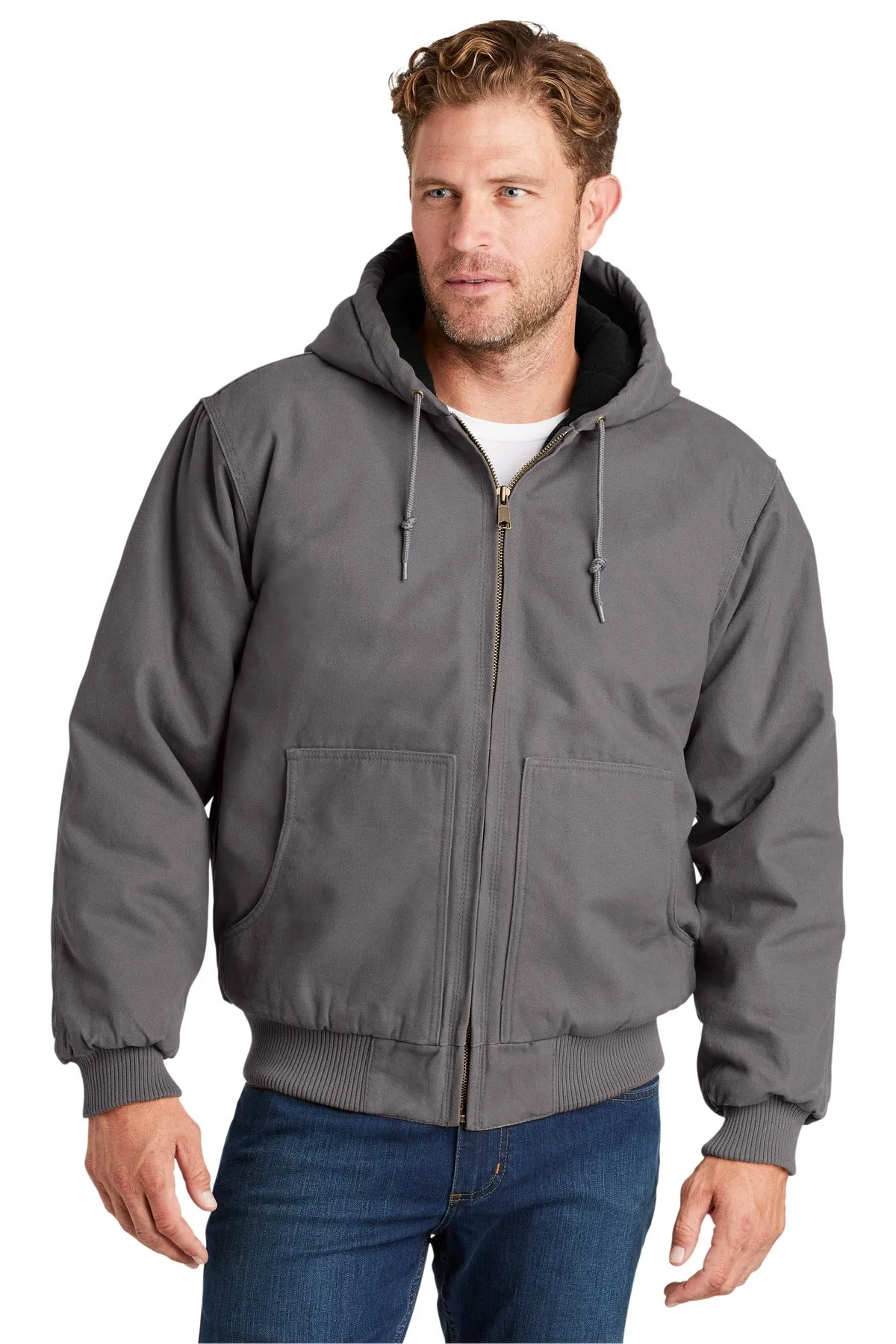 CornerStone Washed Duck Cloth Insulated Hooded Work Jacket