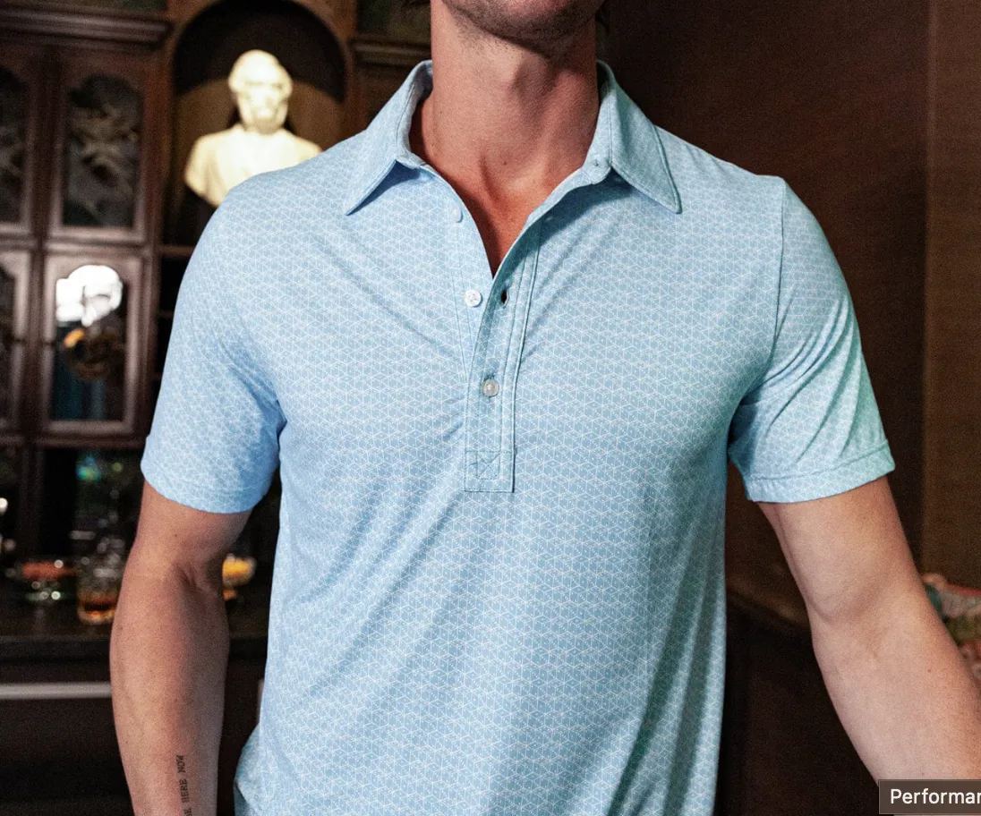 Criquet Performance Sport Range Polo Roll 'em Print