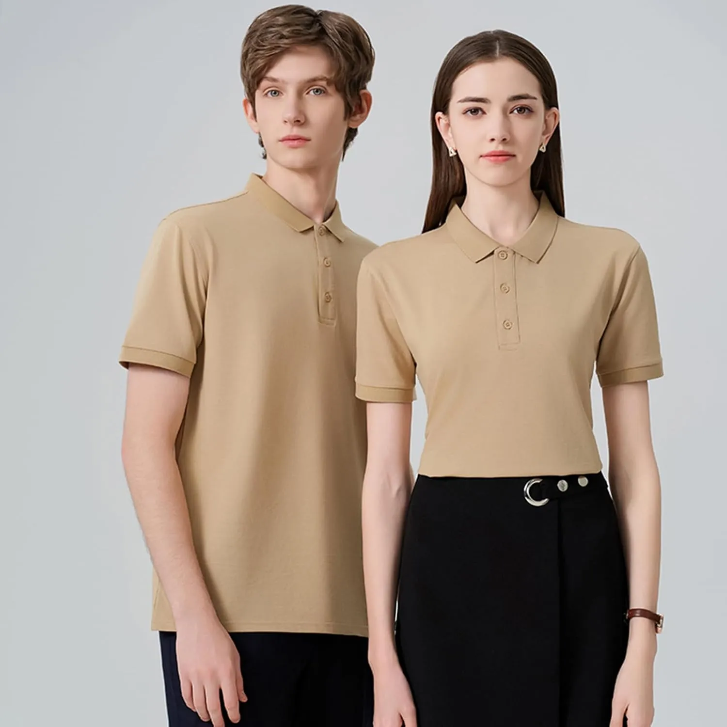 Custom Polo Shirt for Men, Personalize Golf Polo Shirt with Text and Logo