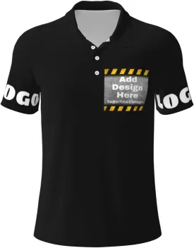 Custom Polo Shirt for Men Women Design Your Own Printed Front Back and Sleeve Personalized with Logo & Text