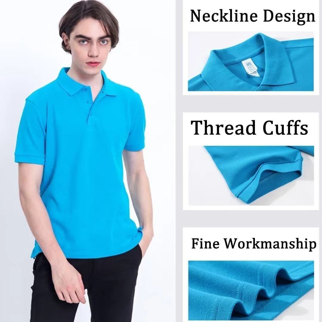 Custom Polo Shirt for Men Women, Personalize Golf Polo Shirt with Text and Logo