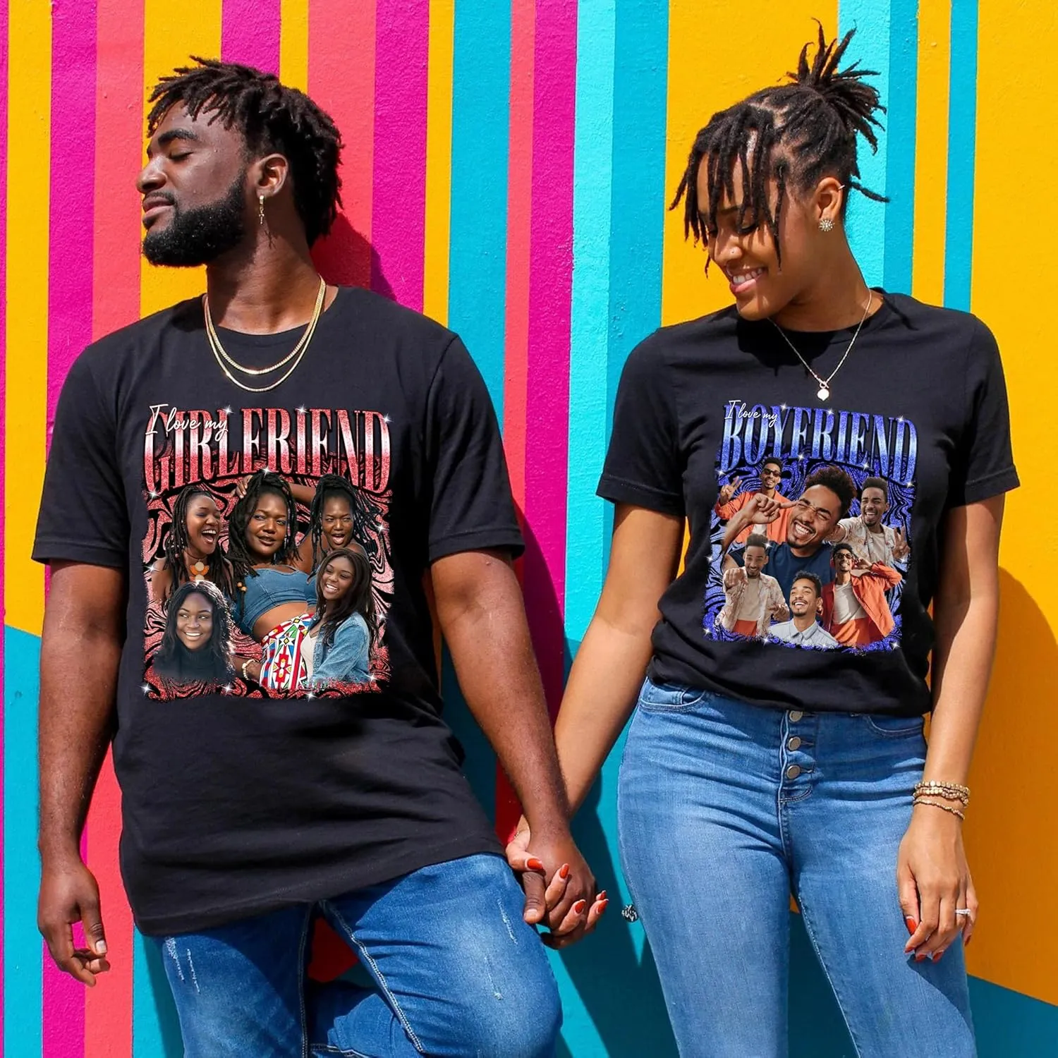Custom Your Own Bootleg Rap Shirt Custom Picture Shirt Customized Vintage Graphic Tshirt Gift for Women Men