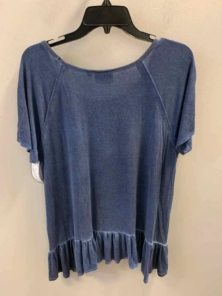 DANTELLE Tops Size L Blue SHORT SLEEVES TOP