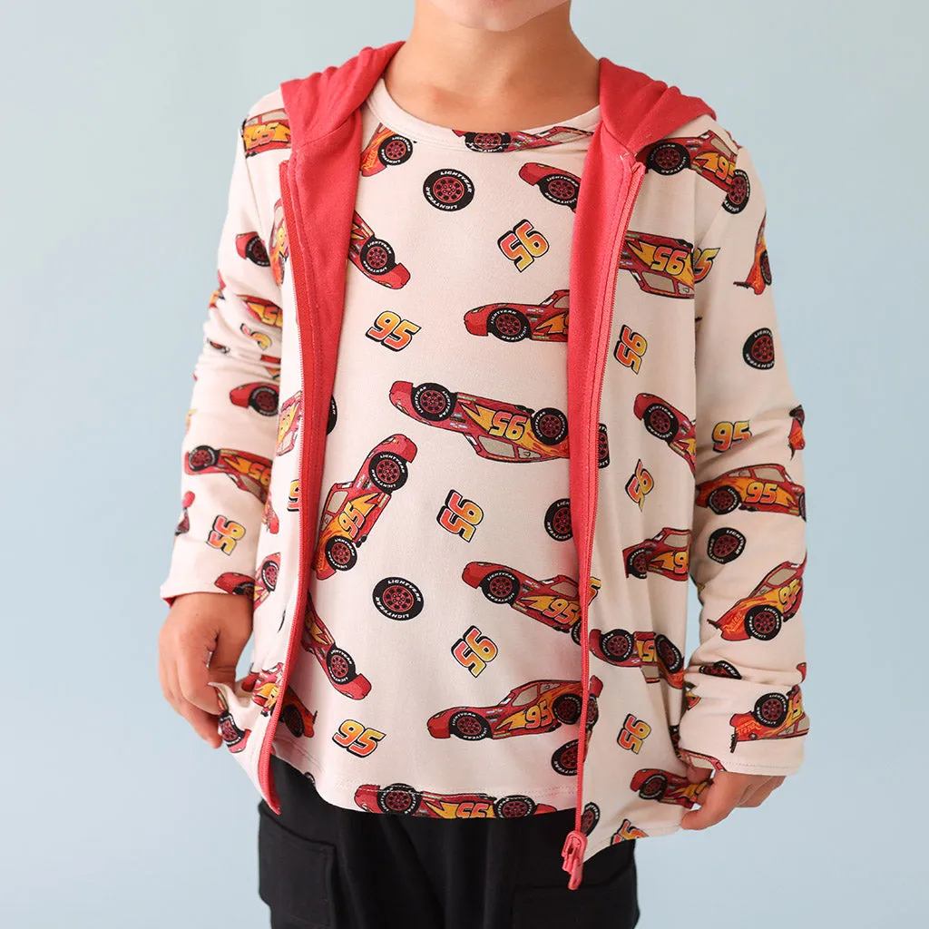 Disney Lightning McQueen & Lightning Red Reversible Long Sleeve Jacket