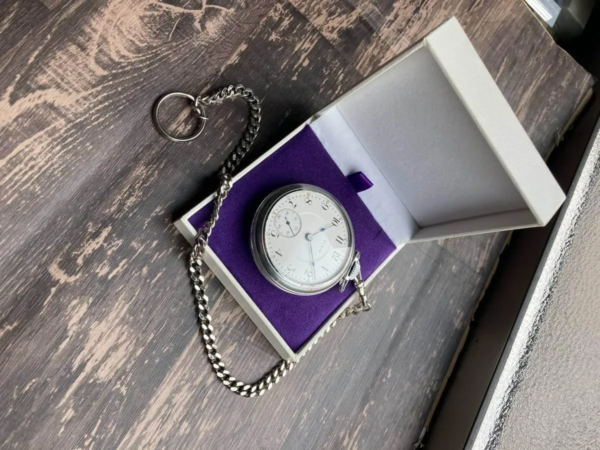 Elgin Pocket Watch 1950s Antique Manual 53mm Vintage