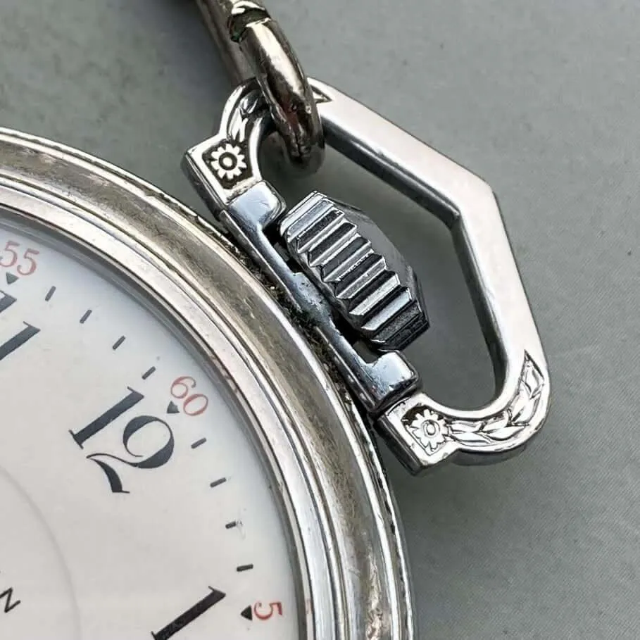 Elgin Pocket Watch 1950s Antique Manual 53mm Vintage