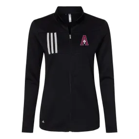 Full Zip - Adidas - Black w/ Stripes - Ladies' - A Logo