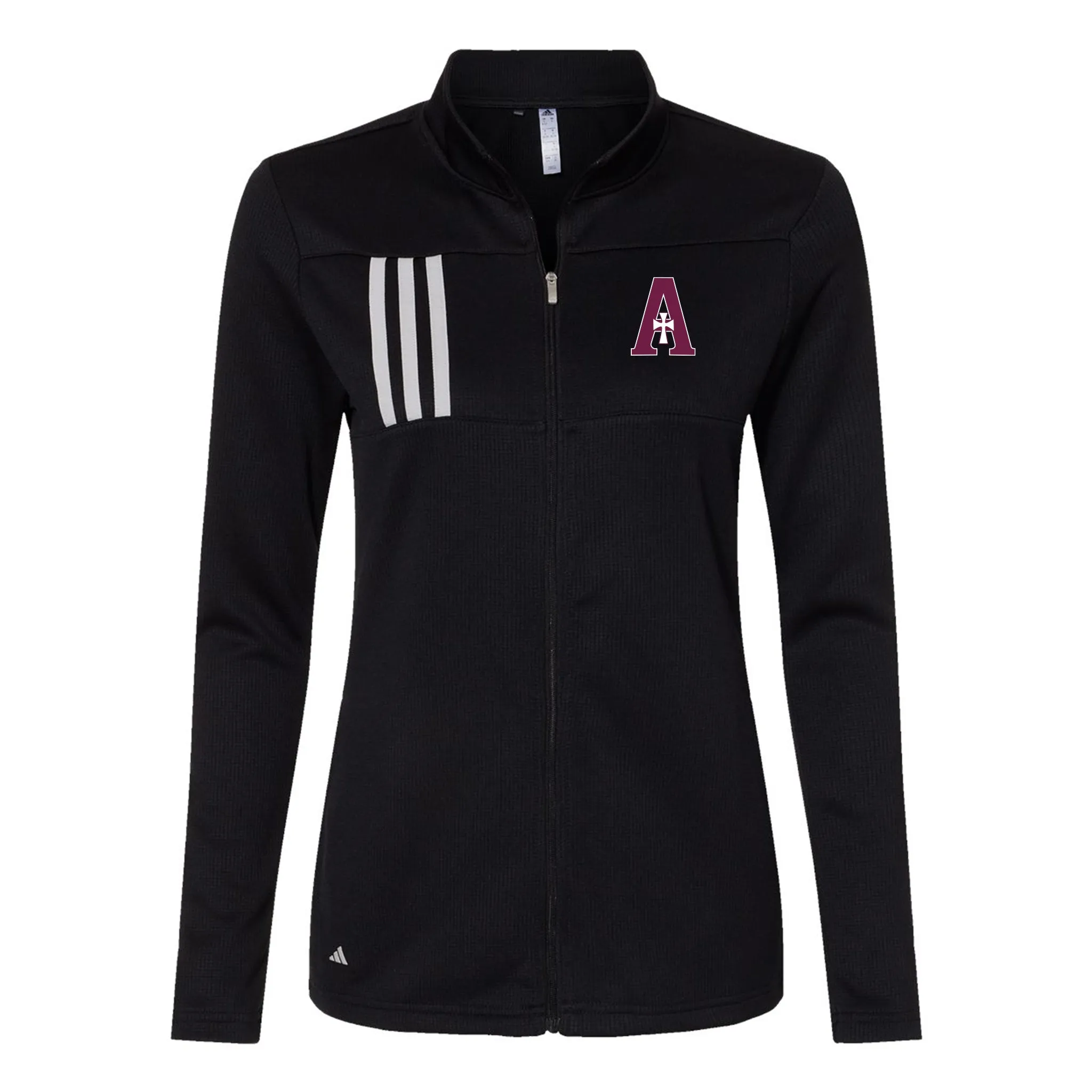 Full Zip - Adidas - Black w/ Stripes - Ladies' - A Logo