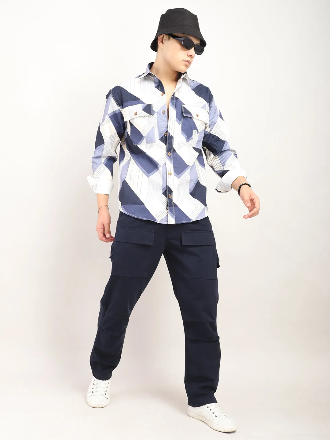 Glory Navy Multi Pocket Cargo