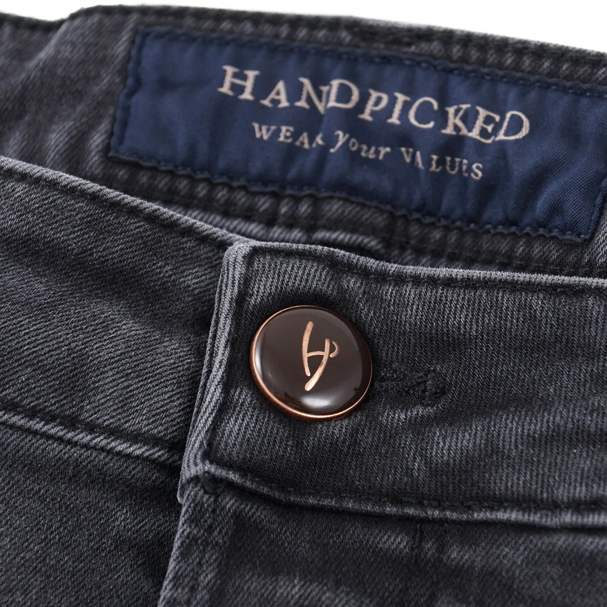 Handpicked 'Ravello' Slim-Fit Denim Jeans