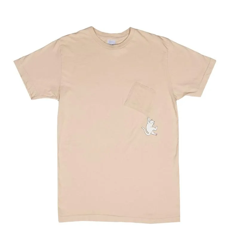 Hang In There Pocket Tee (Melon)