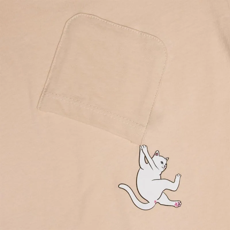 Hang In There Pocket Tee (Melon)