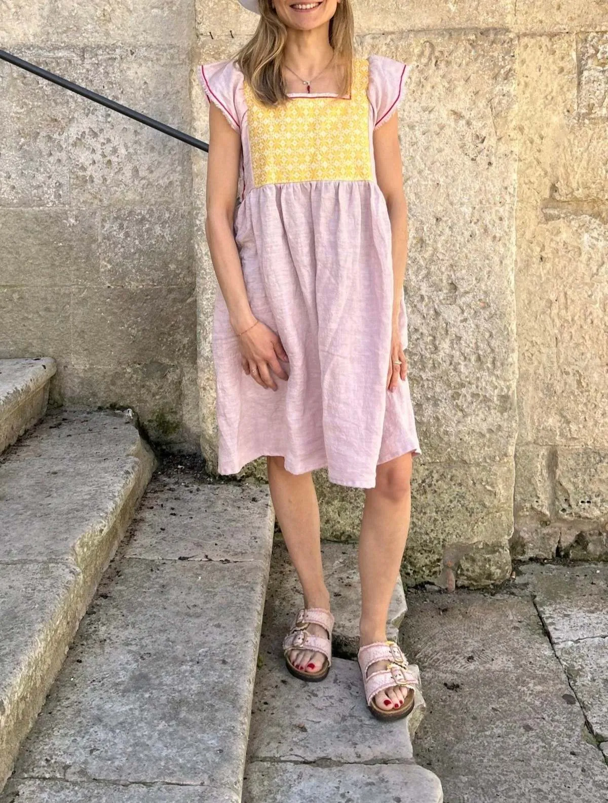 Jilly Linen Dress Short