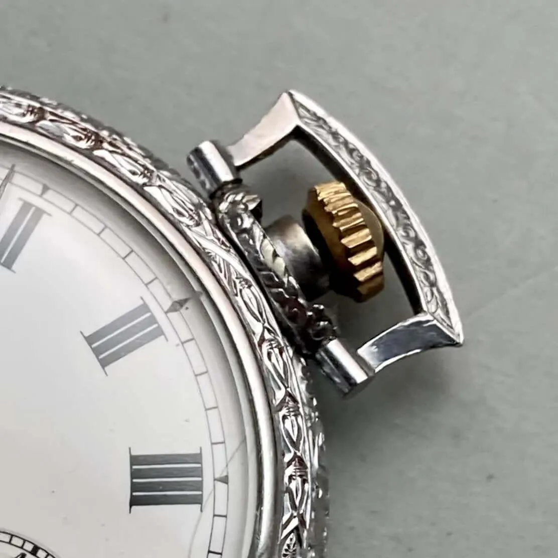 J.W. Benson Pocket Watch Manual Antique Open Face 44mm Vintage Silver