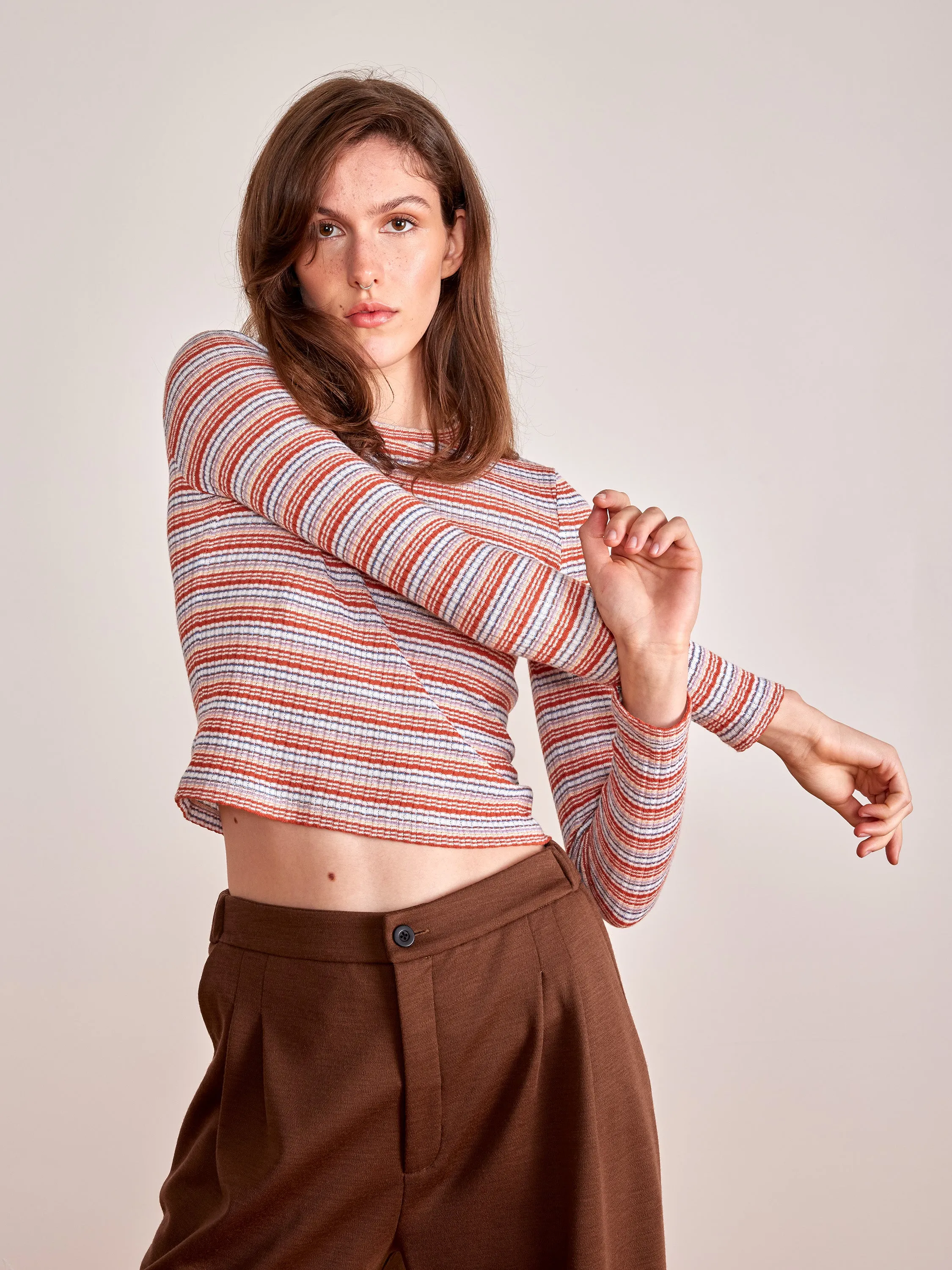 KAVIAR brown wool trousers