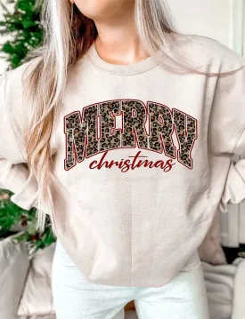 Leopard Print Christmas Outdoor Recreation Hoodie