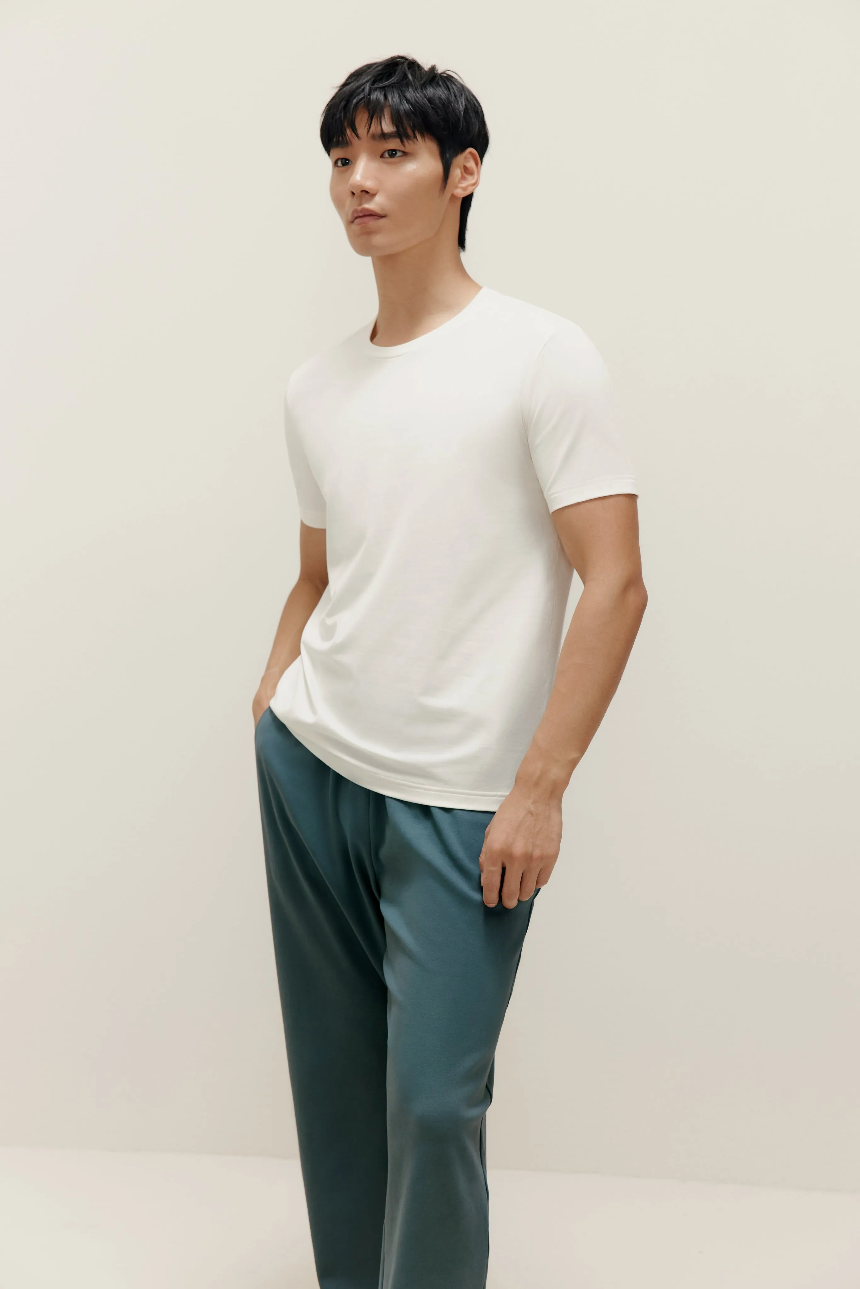 Men's Crew Neck Short-Sleeve Undershirt