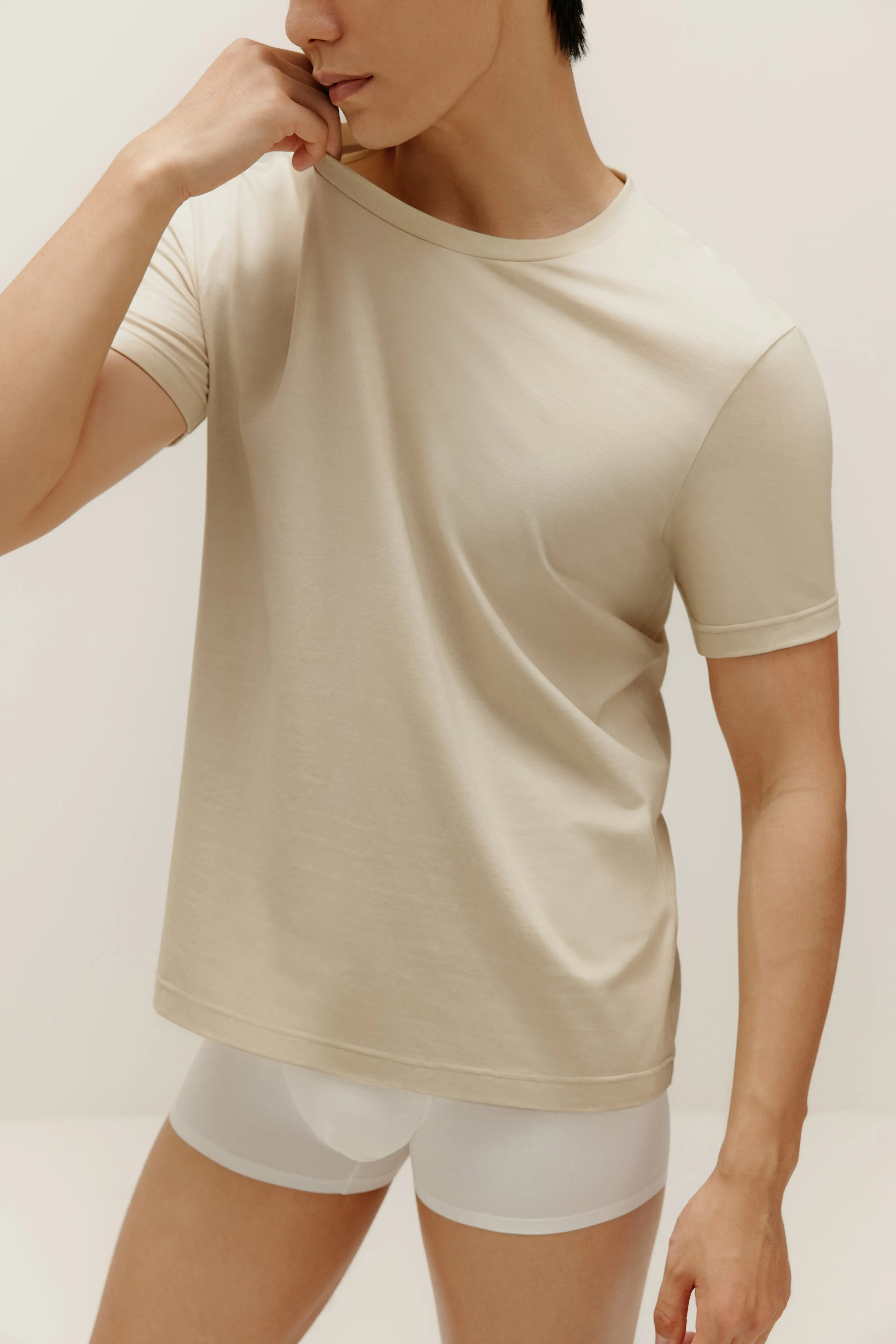 Men's Crew Neck Short-Sleeve Undershirt