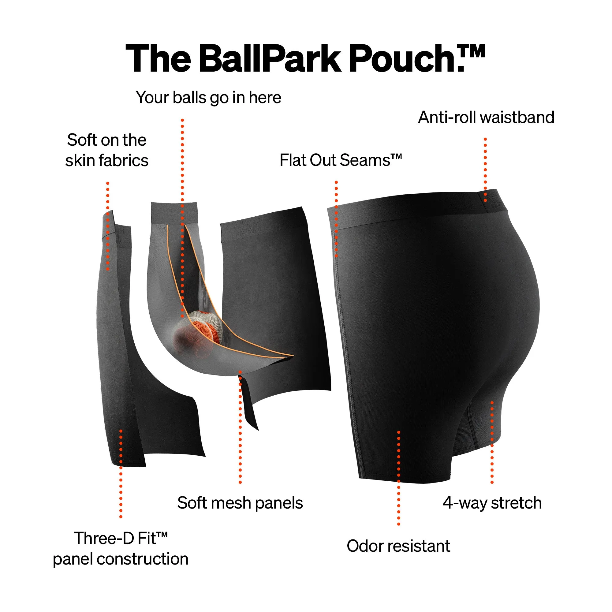 Men's SAXX DropTemp Cooling Mesh 5" Underwear TWIN PACK (SAXX-BB09F-TWIN)