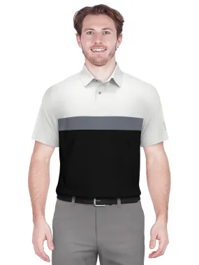 Men's Textured Color Block Golf Polo