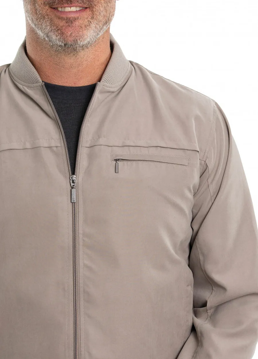 Microfibre Bomber Jacket