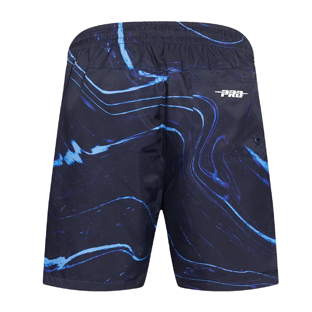 MLB ARIZONA DIAMONDBACKS TACKLE TWILL AOP MEN'S MARBLE WOVEN SHORT (MIDNIGHT NAVY)