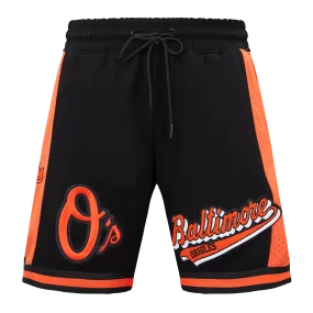 MLB BALTIMORE ORIOLES SCRIPT TAIL MEN'S DK 2.0 SHORT (BLACK/ORANGE)