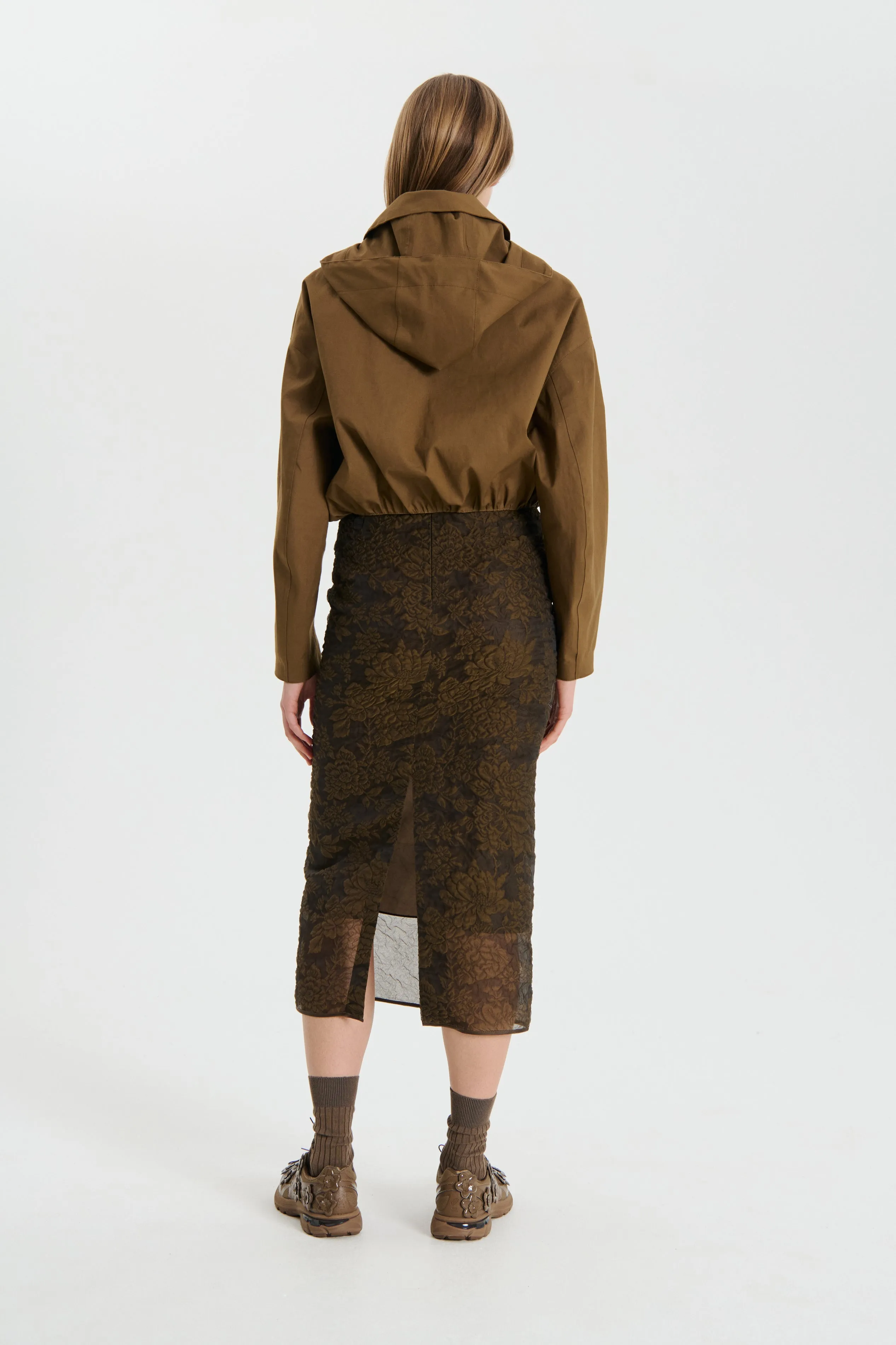 ORIT | JACKET BONDED COTTON BROWN