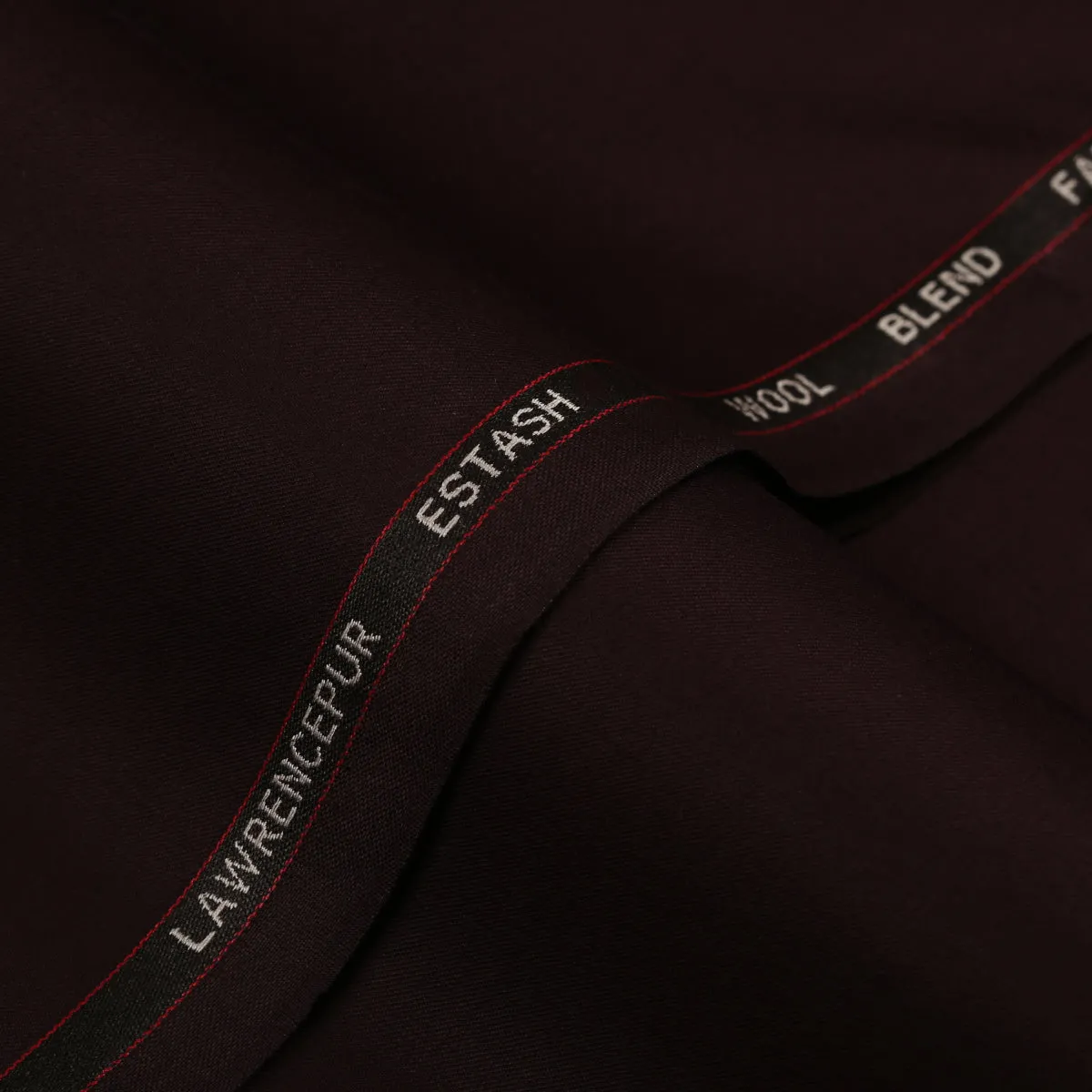Plain-Maroon, Wool Blend, Estash Suiting Fabric